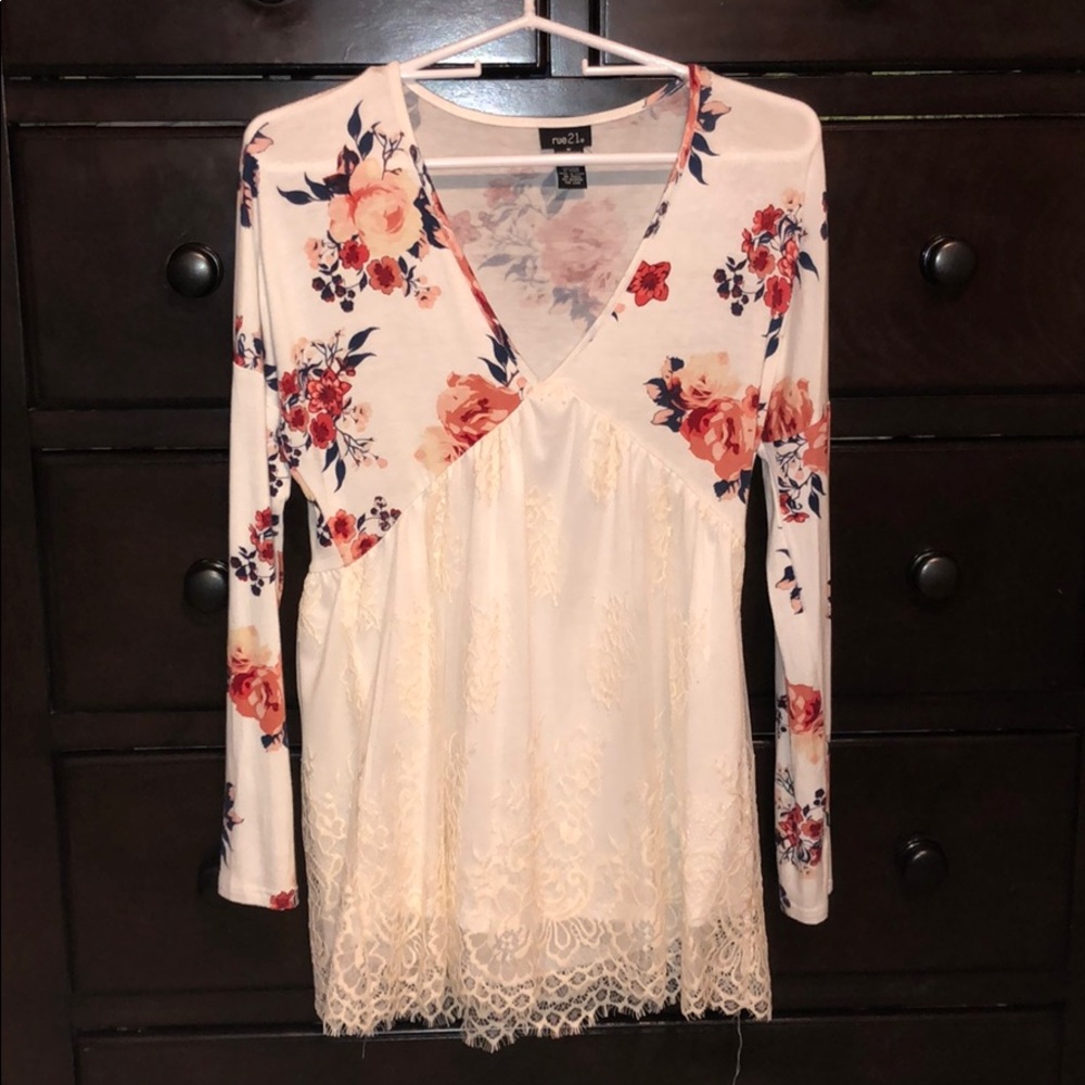 Lace Floral Top